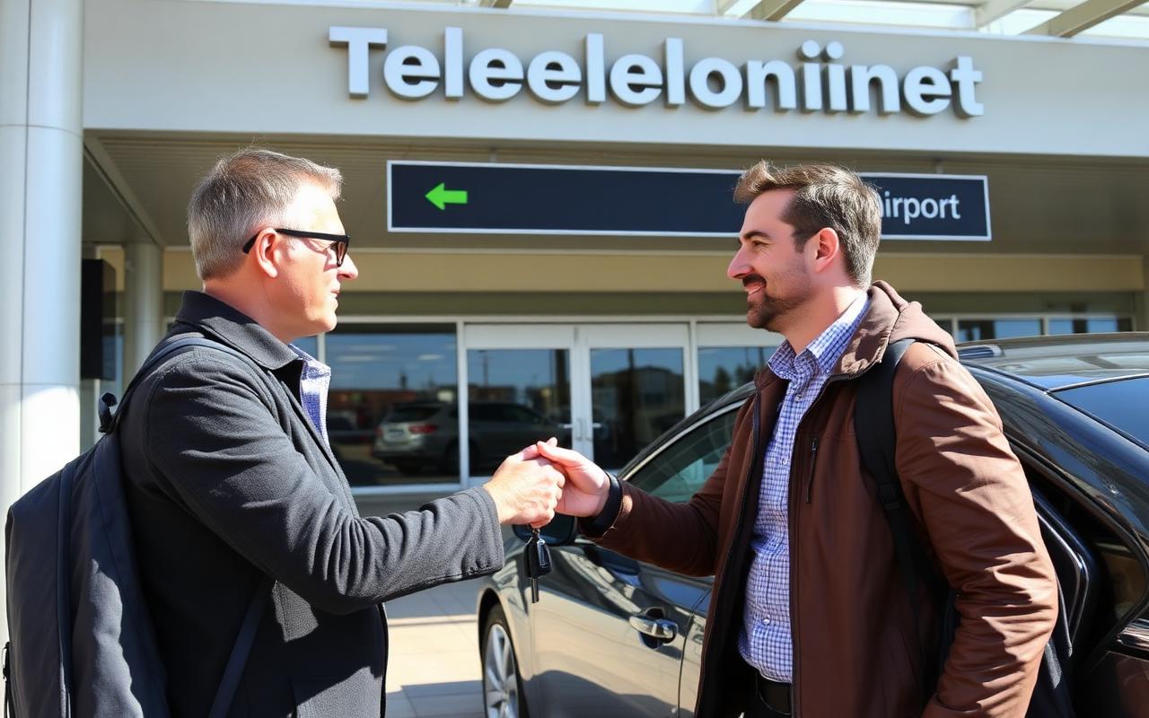 Thessaloniki Airport car rental handover