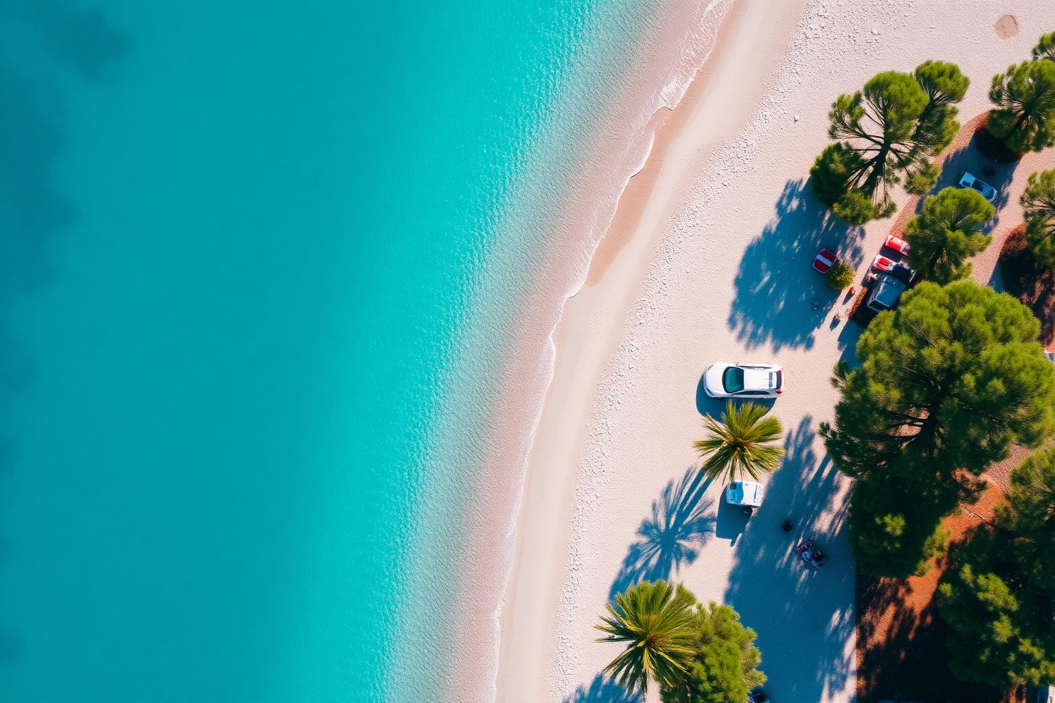 Turquoise beach in Halkidiki, Greece